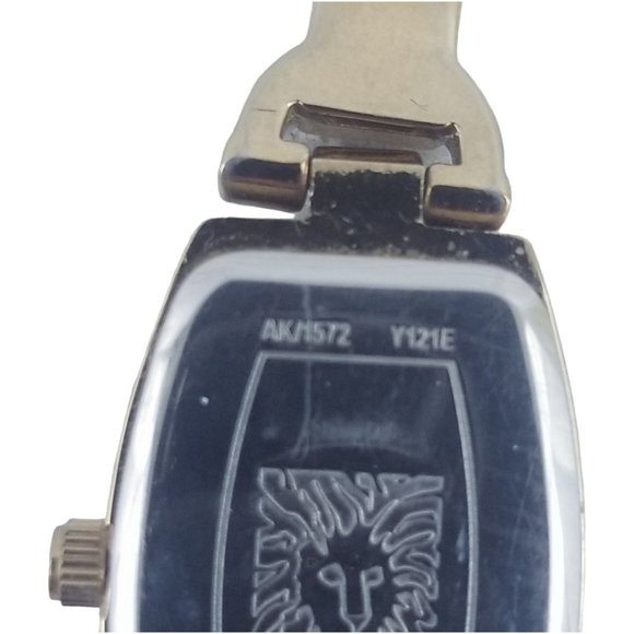 Anne Klein Women's Diamond Dial Gold-Tone Open Link Bracelet Watch New Batt X25 - Picture 7 of 8